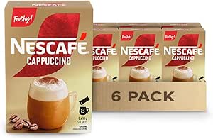雀巢金牌卡布奇諾即溶咖啡、卡布奇諾咖啡包、卡布奇諾風味咖啡 - 6 包,48 包
