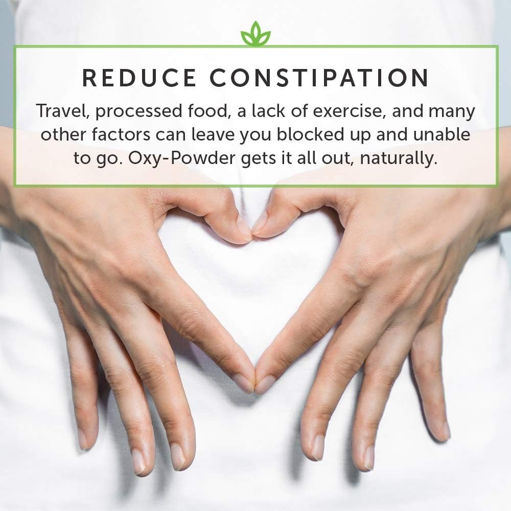 Global Healing Oxy-Powder Oxygen-Based Colon Cleanse and Detox - Poop Stool Softener For Bloating, Gas & Constipation Relief For Women & Men (60 Capsules) - Canadian Version