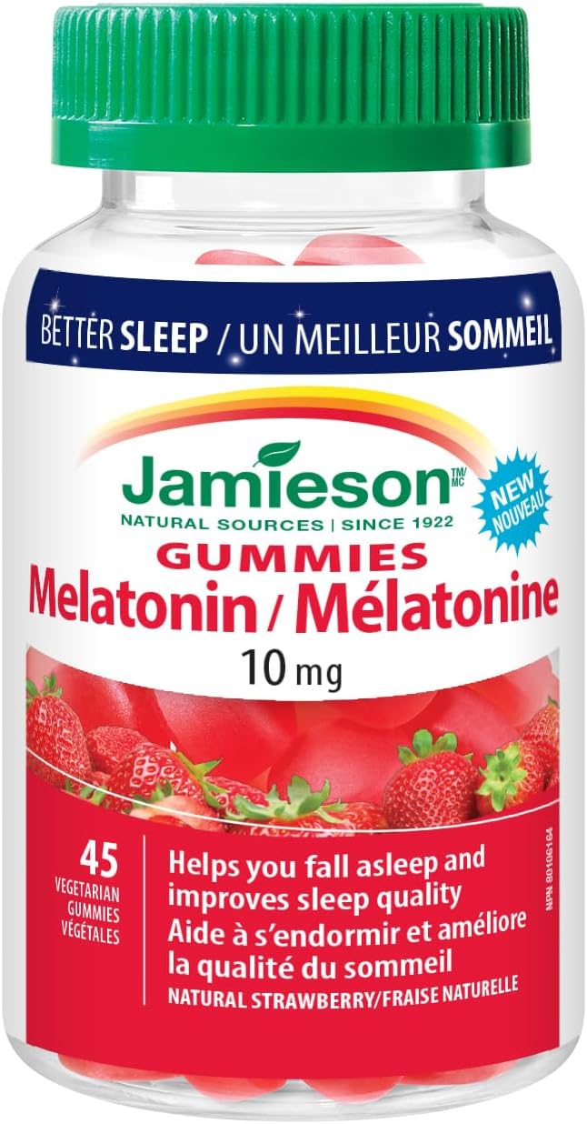 Jamieson 褪黑素軟糖 10 毫克 - 天然草莓風味