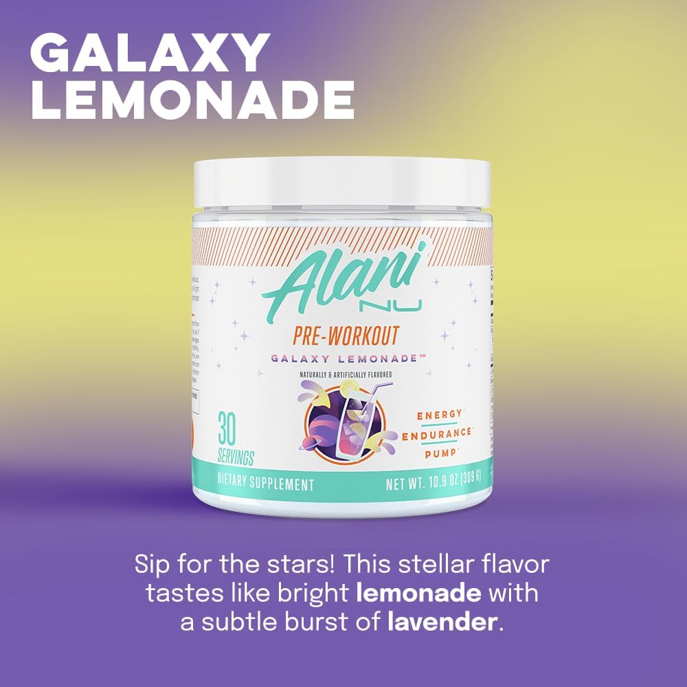 Alani Nu Pre-workout Galaxy Lemonade 30 Servings, 1 Pound