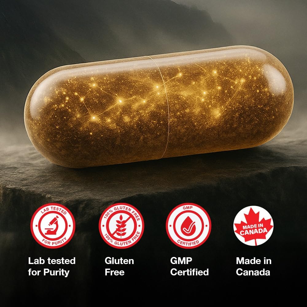 強效喜來芝膠囊 500 毫克 | 更強效的 20:1 萃取物 | 20000 毫克 D.H.E | 男女適用純喜馬拉雅喜來芝囊 | 50% 黃腐酸和 85+ 種微量礦物質 | 120 粒膠囊 | 能量、耐力和活力支持 | 產於…