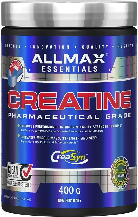 ALLMAX Nutrition - Creatine Powder - 100% Pure Micronized Creatine Monohydrate - Pharmaceutical Grade Creatine, 400 Gram, 400-Gram