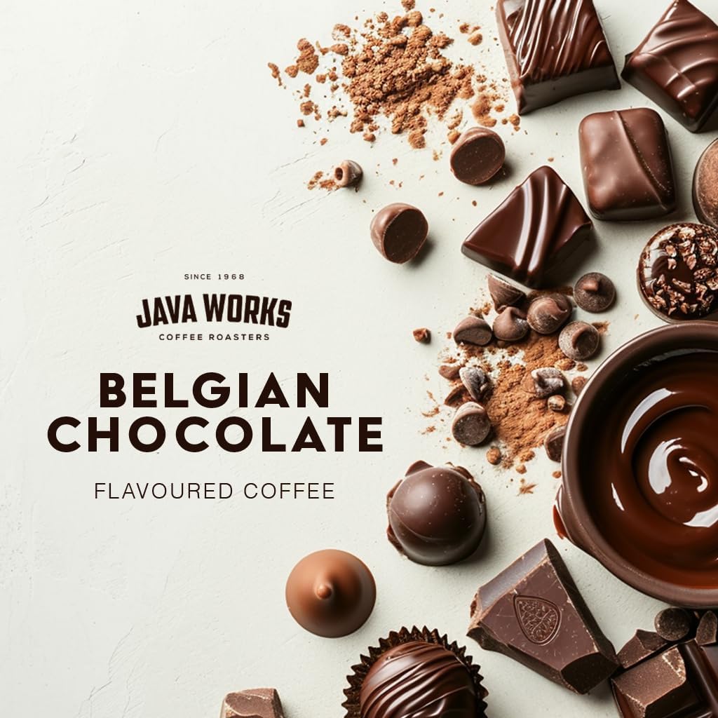 Java Works Coffee 比利时巧克力味咖啡 *研磨*,340 克