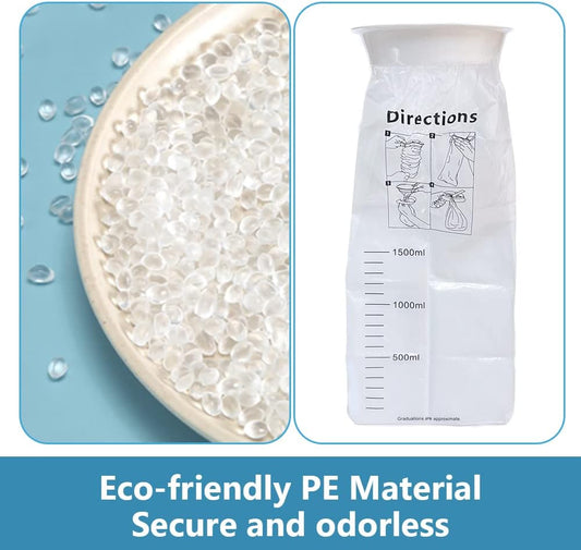 旅行嘔吐袋 - 1500ml 緊急嘔吐嘔吐袋,適用於露營暈車、孕婦、診所、汽車,一次性防臭防漏,20 件