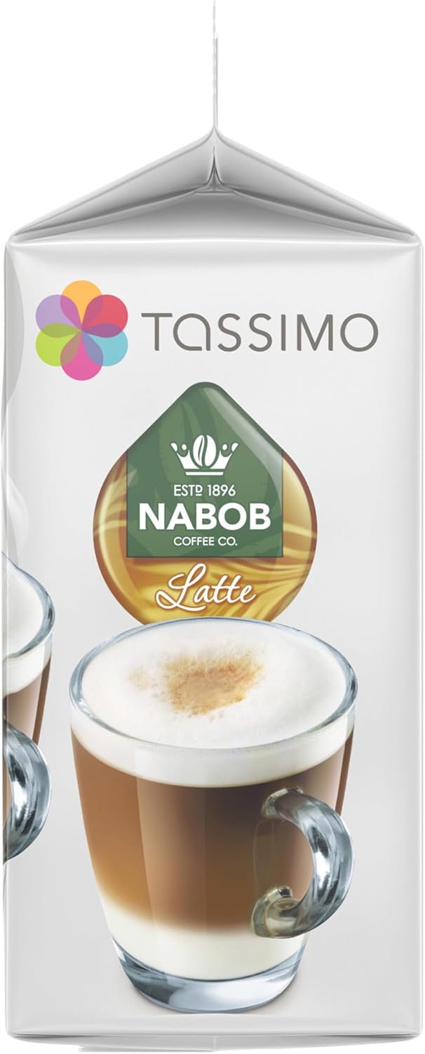 Tassimo Nabob 拿铁咖啡单份 T 盘,8 片装