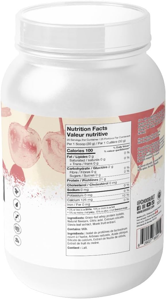 ALT Nutrition 清澈乳清分离蛋白,草饲,樱桃香草味,730克,25份