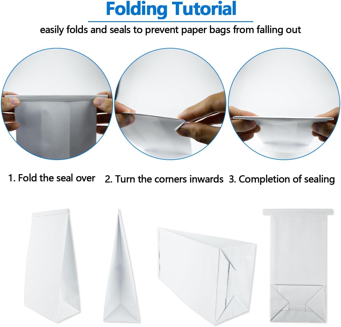 UPIQNG 30Pcs Barf Bags Disposable Vomit Bags Car Puke Bags Throw Up Sick Bags for Travel Motion Sickness Morning Sickness,White