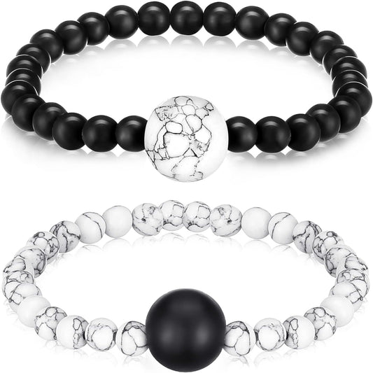 Yinkin 2 件套防恶心腕带晕船缓解运动腕带指压手环适用于晕车旅行将珠子推入手腕,有助于缓解眩晕,缓解头晕