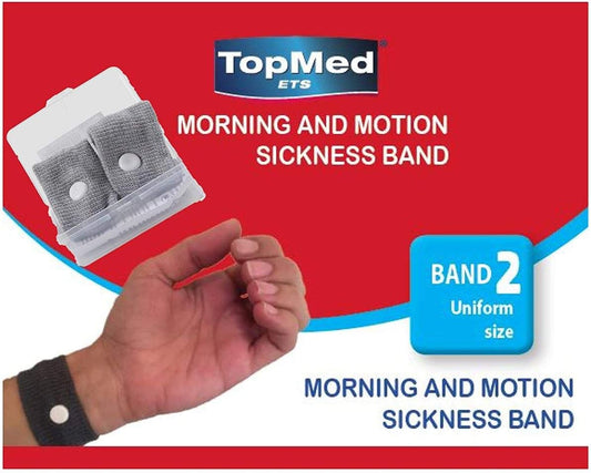 Top Med Sickness-Band Adult Wristband Natural Nausea Anti-Nausea Acupressure Motion Sickness Wristband