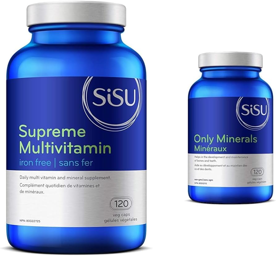 SISU 至尊复合维生素 120 VC 和 Only Minerals 120 VC(1 包)