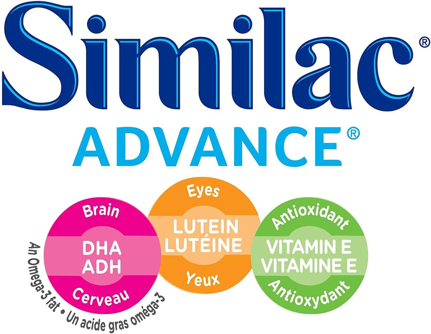 Similac Advance 1 段非基因改造嬰兒配方奶粉,濃縮液,385 毫升,0+ 個月,藍色,12 支裝