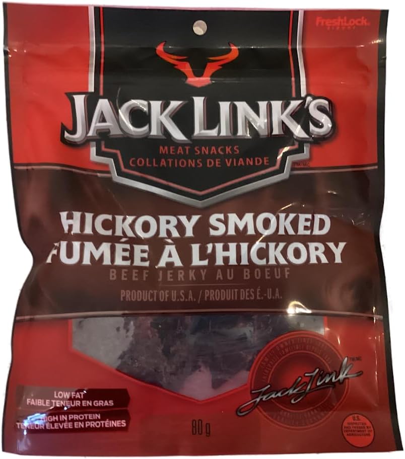 Jack Links Jack Link's 牛肉干 12x80g 高蛋白,低脂肪,(山核桃木)
