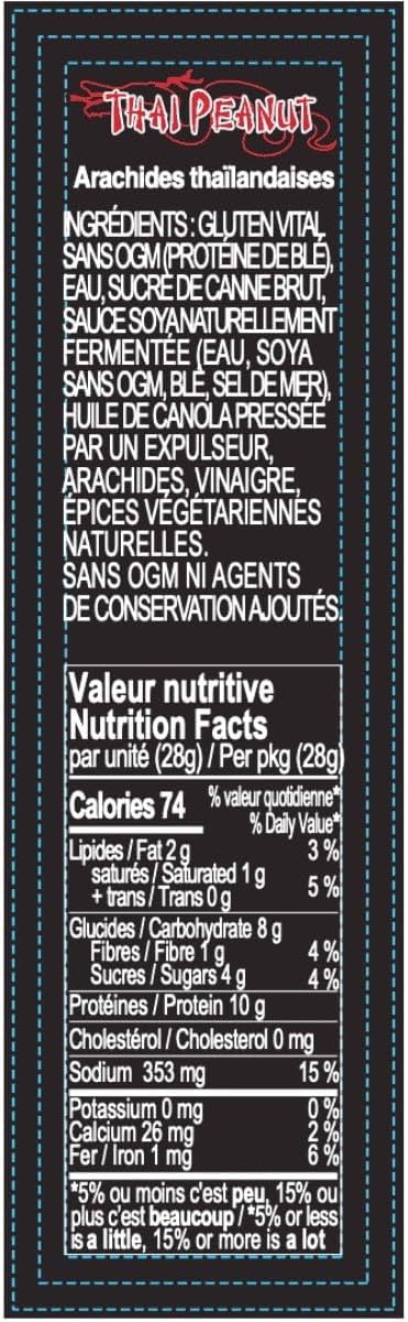 Primal Spirit 泰国花生素肉干,28 克(24 包)