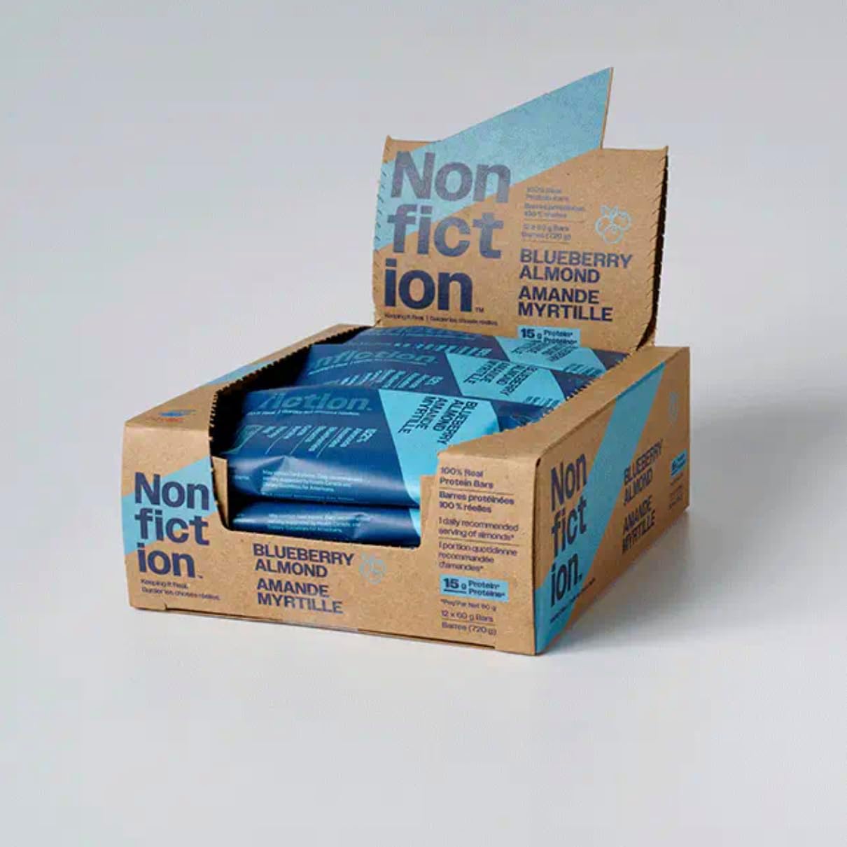 Nonfiction Protein Bar Blueberry Almond 12x60g (Pack of 12)