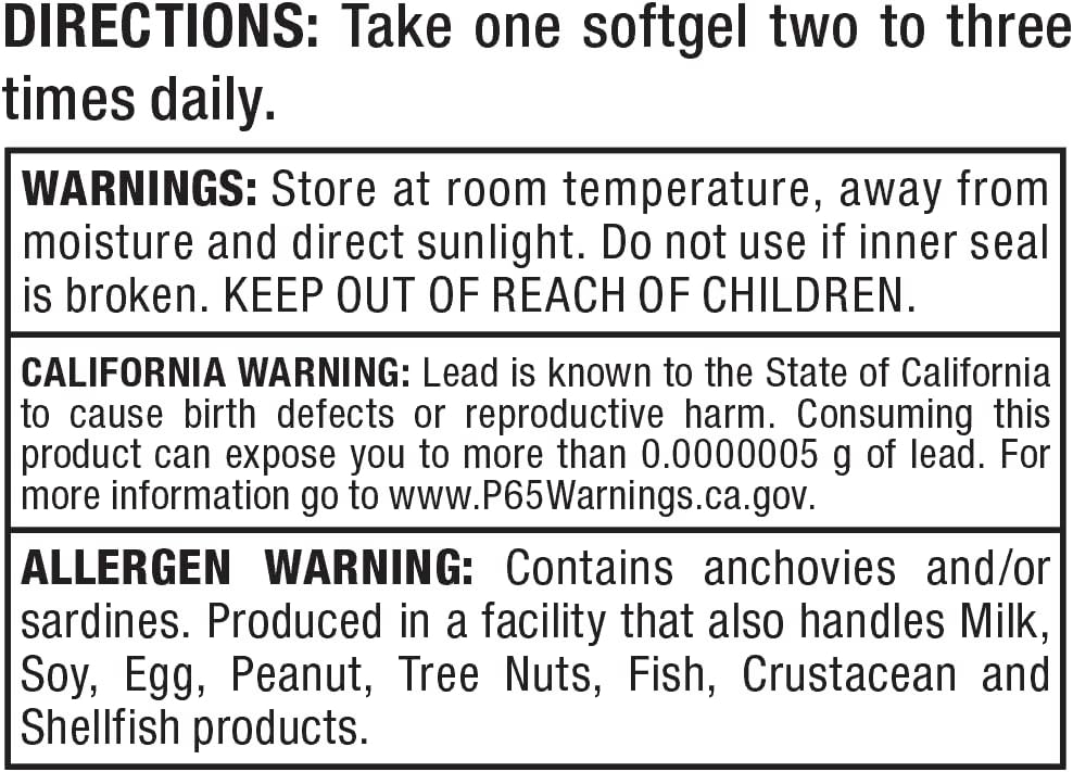 ALLMAX Nutrition Omega 3 超纯冷水鱼油浓缩物,180 粒软胶囊