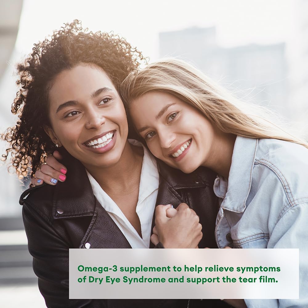 Systane Omega-3 Supplement for Dry Eyes, Eye Supplement for Adults, Tear Film Support, Tear film Support, Ocular Supplement for Dry Eyes - 60 Liquid Gels