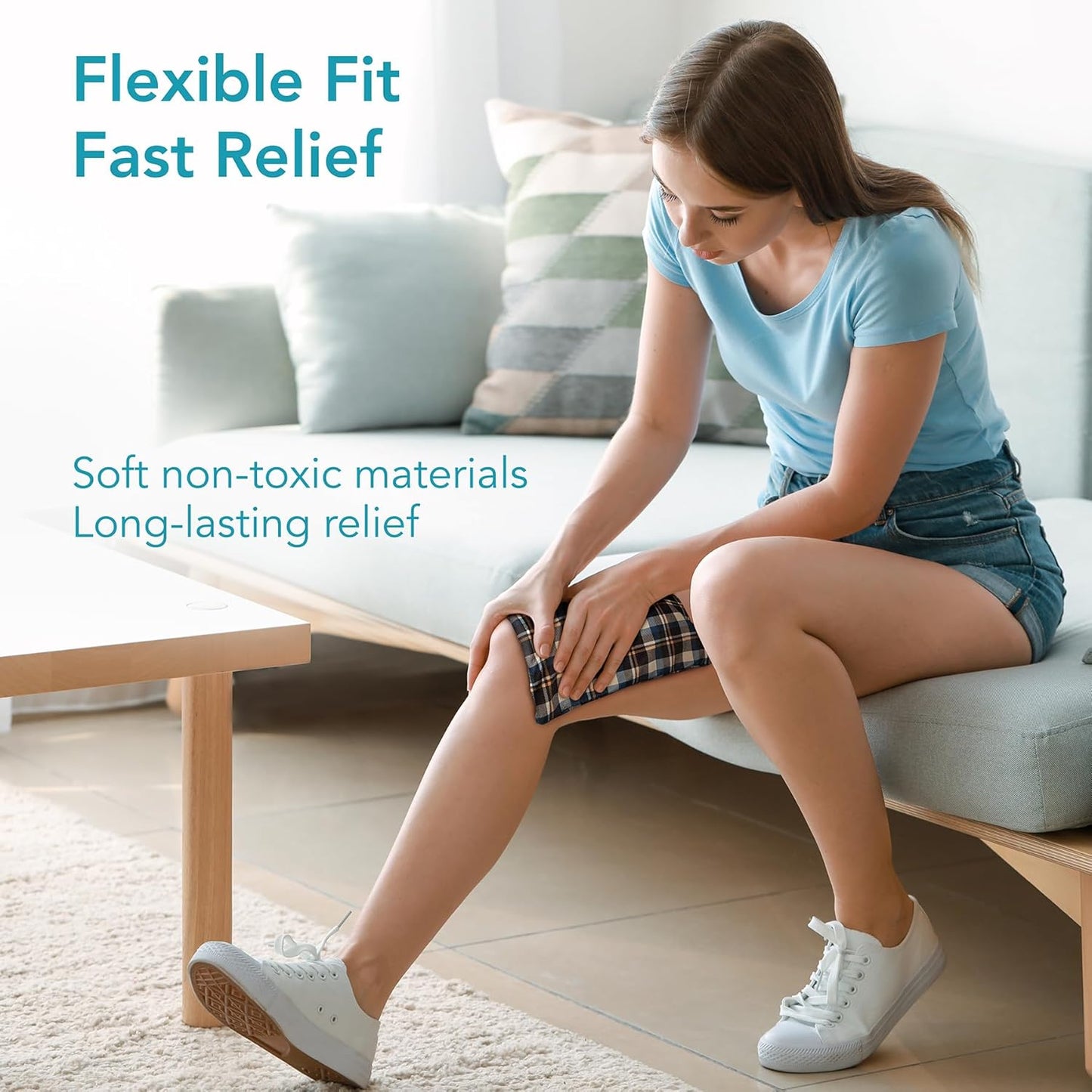 ProActive Therm-O-Clay Multi-Use Compress – Reusable Hot & Cold Therapy Pack – Natural Clay-Filled Heat & Ice Bag for Pain Relief, Muscle Aches, Joint Stiffness, Inflammation – Soft Washable Cover