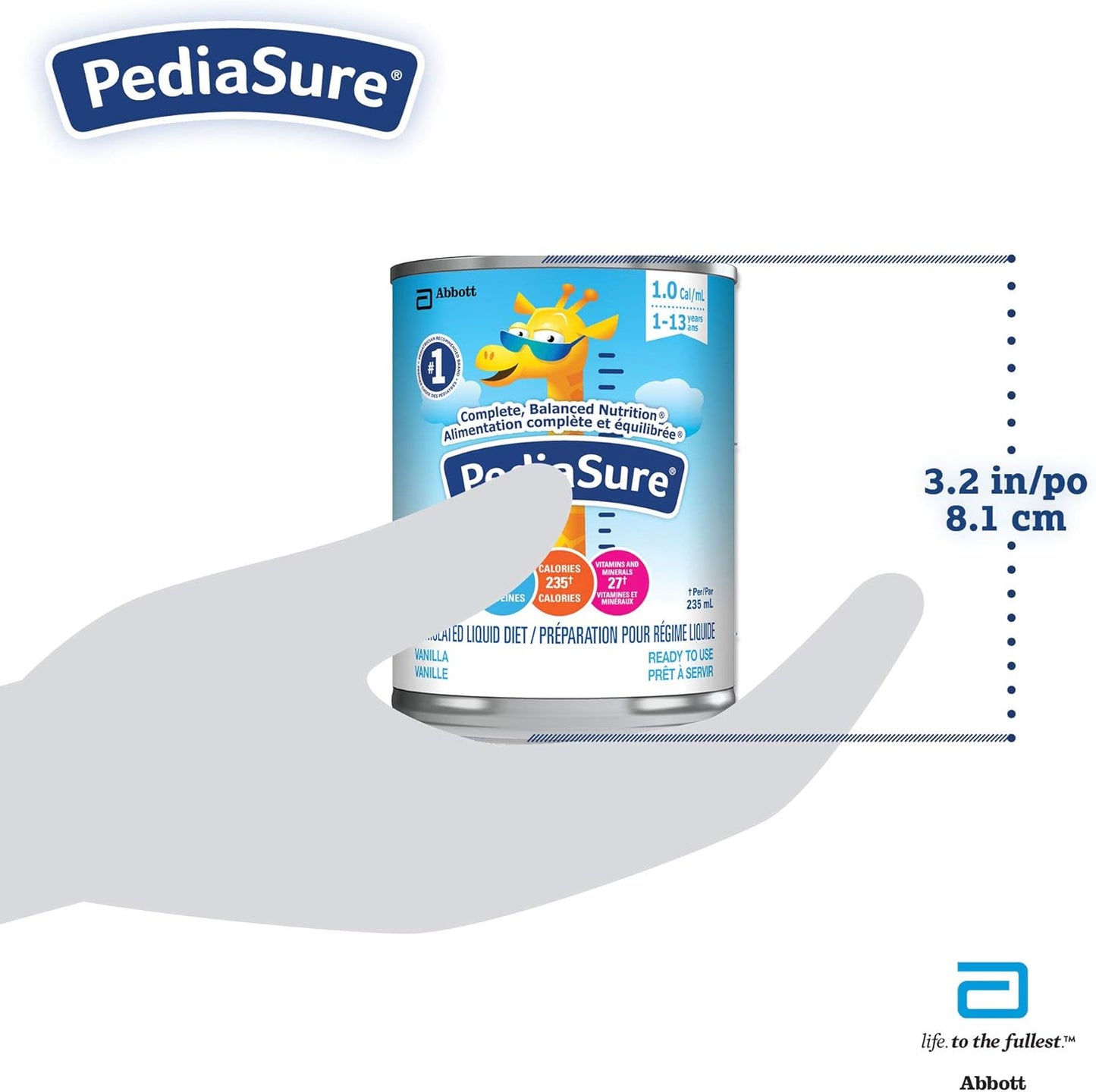 PediaSure, 配方流质饮食,香草味,12 粒装,2820 毫升