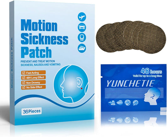 36片晕车贴,晕船贴,适用于游轮、汽车、轮船、飞机旅行