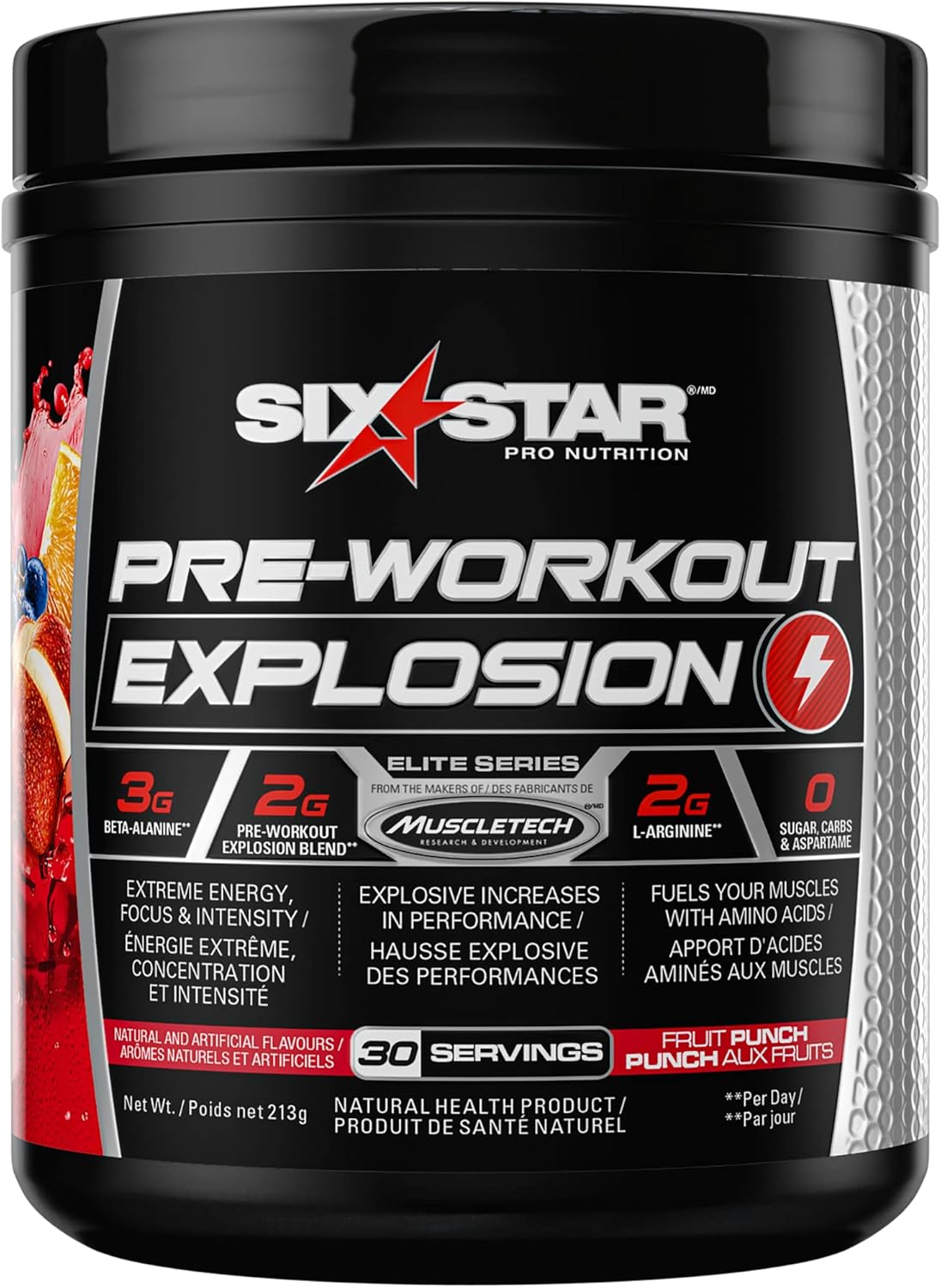 Whey Protein Powder + Creatine Monohydrate, 4 lbs & Six Star Preworkout Explosion, Pre Workout Powder for Men & Women with Creatine Monohydrate & Beta Alanine for Energy (30 Servings)