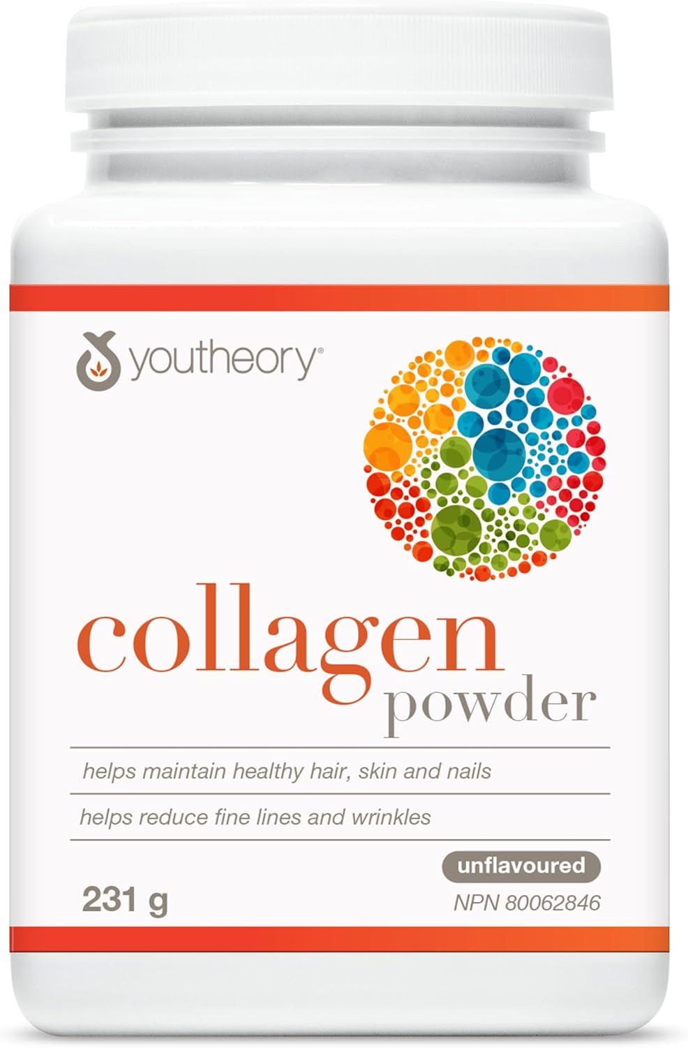 Youtheory Collagen Powder with Vitamin C and Biotin, Hydrolyzed Formula for Optimal Absorption, Skin, Hair, Nails and Joint Support, Unflavoured 231 g