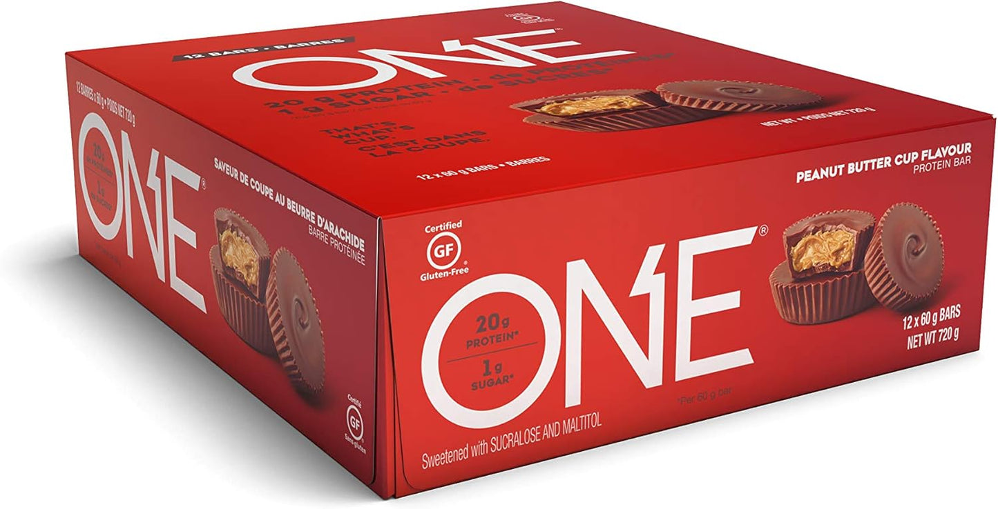 ONE PROTEIN BARS PROTEIN BARS PEANUT BUTTER CUP 12x60G