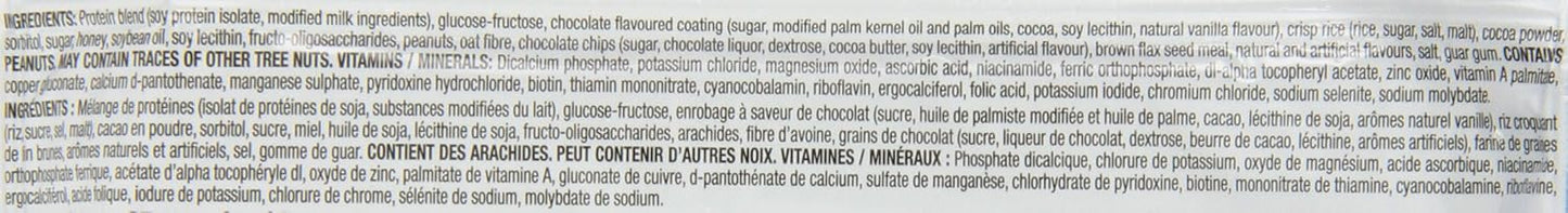 Nutribar Original Belgian Chocolate Flavoured Protein Bars, Meal Replacement, High Protein,High Fibre, 12-Count