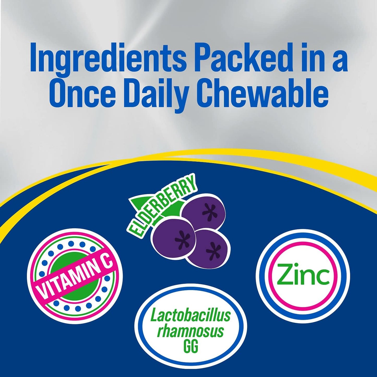 Culturelle Kids Immune Defense, Probiotic + Elderberry, Vitamin C and Zinc & Kids Daily Probiotic Packets for Kids | With 100% Naturally Sourced Lactobacillus GG Strain †††††† | 30 Count Packets