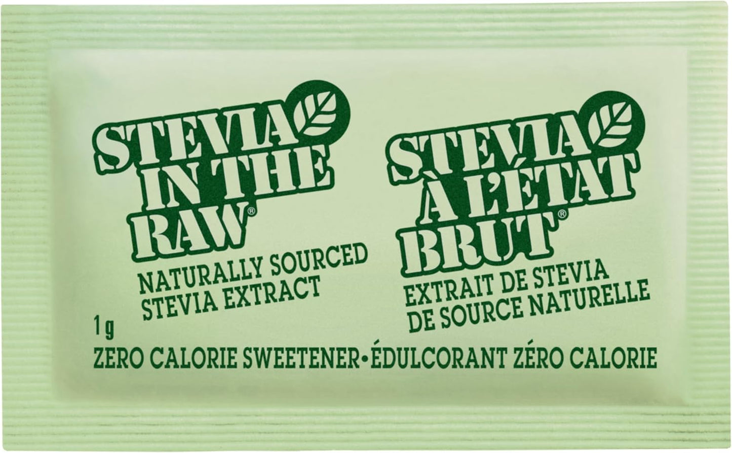 Stevia In The Raw - Zero-Calorie Natural Sweetener - Diabetic-Friendly, Gluten-Free, Kosher, Vegan - Ideal for Iced and Hot Coffee, Tea and Smoothies - 50 Packets