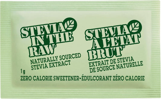 Stevia In The Raw - Zero-Calorie Natural Sweetener - Diabetic-Friendly, Gluten-Free, Kosher, Vegan - Ideal for Iced and Hot Coffee, Tea and Smoothies - 50 Packets