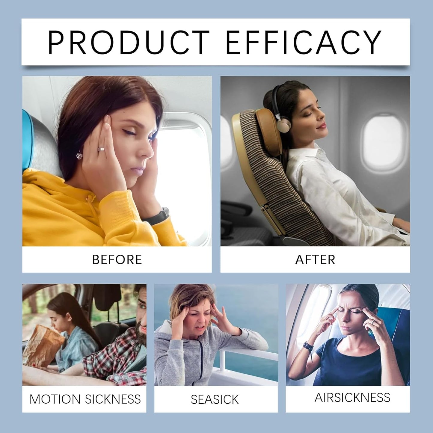 晕车贴 40 片装 - 邮轮晕船贴 缓解邮轮、汽车、轮船、飞机晕船晕车引起的头晕