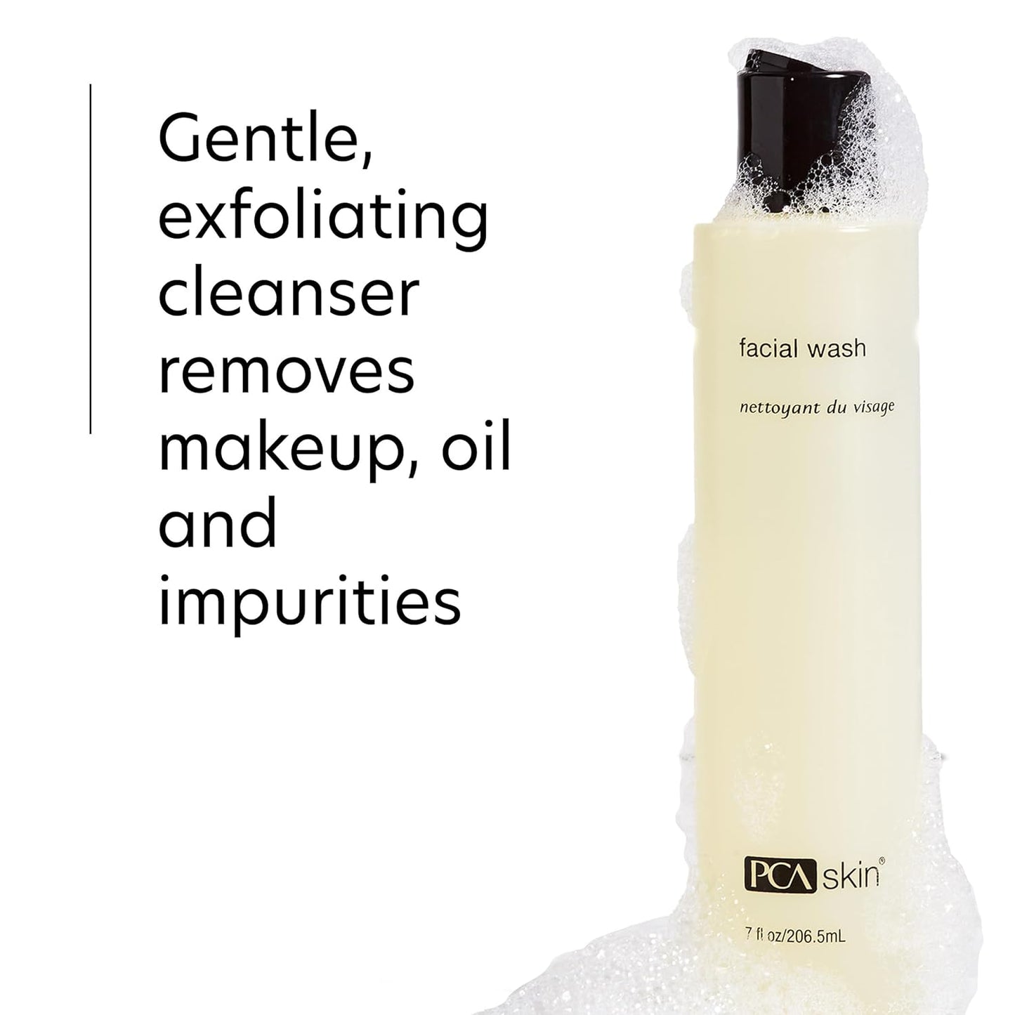 PCA SKIN Gentle Hydrating Face Wash - Oil-Free Daily Foaming Facial Cleanser with Moisturizing Lactic Acid for All Skin Types, Especially Acne Prone & Oily Skin (7 fl oz)