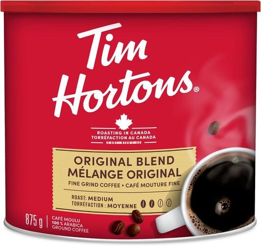Tim Hortons 100% 阿拉比卡原味混合咖啡,中度烘焙,研磨咖啡,875克
