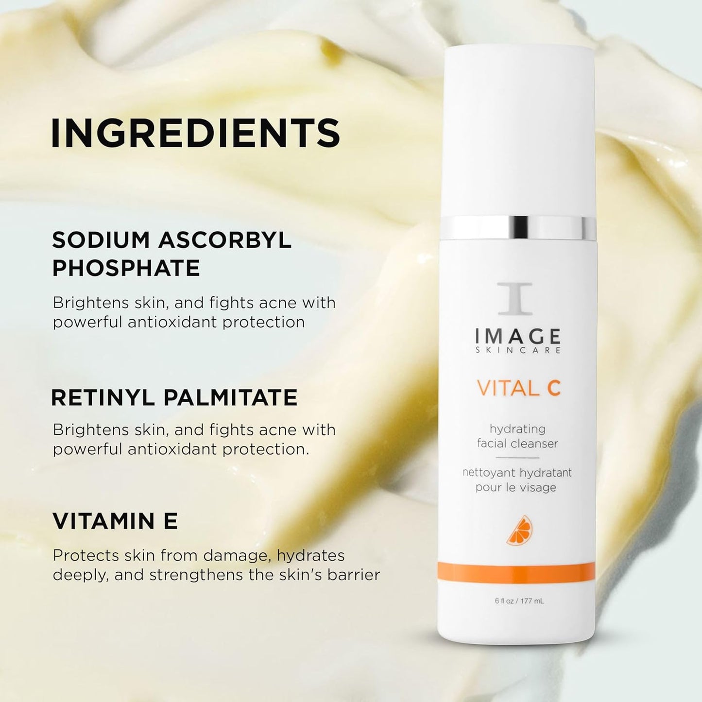 Image Vital C Hydrating Facial Cleanser, 6 oz