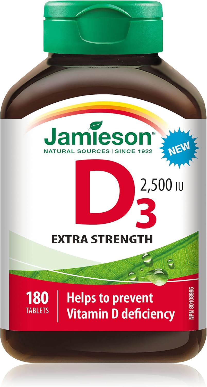 Jamieson 三文鱼鱼油 1000 毫克 & 维生素 D 2500IU 全新 180 片