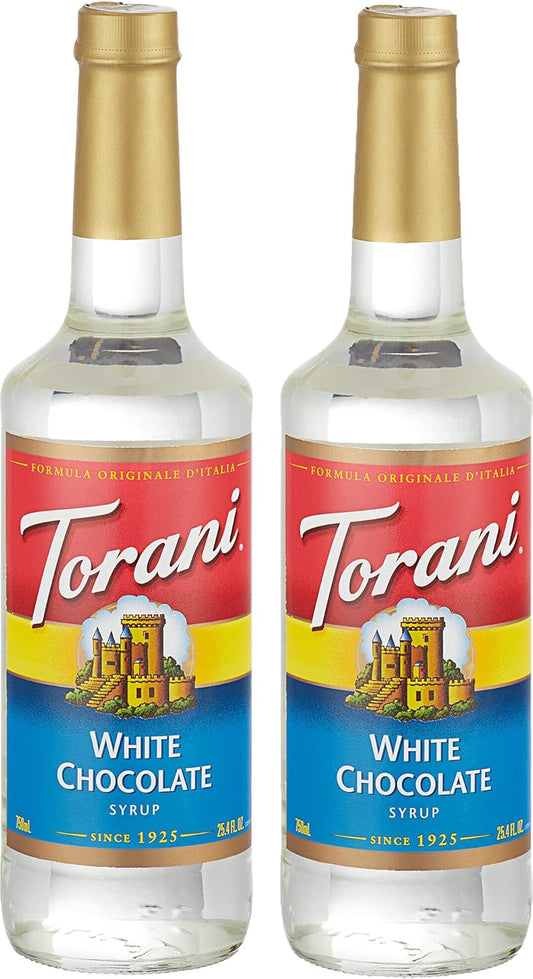 Torani 白巧克力口味糖漿,750 毫升瓶裝,2 包,透明