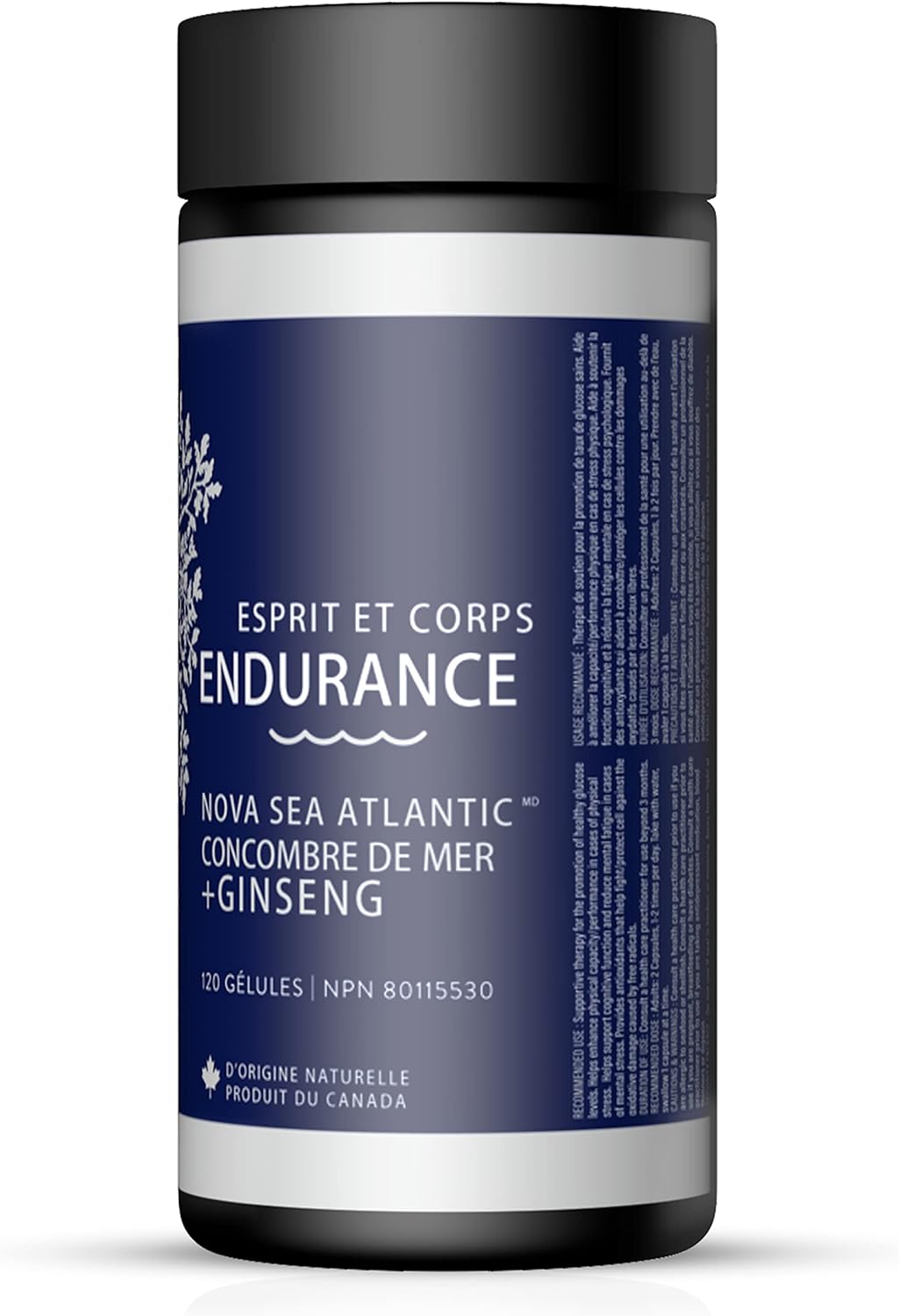 Nova Sea 大西洋海參+人參增強耐力膠囊 - 120粒,抗氧化,能量和循環支持