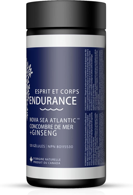 Nova Sea 大西洋海參+人參增強耐力膠囊 - 120粒,抗氧化,能量和循環支持