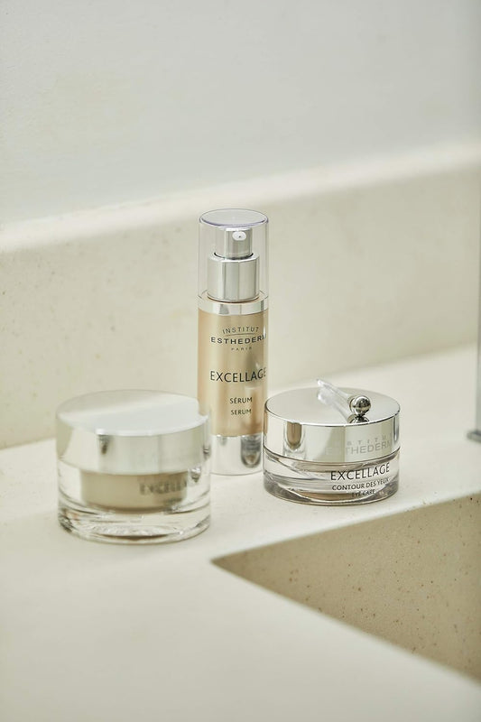 Institut Esthederm - Excellage Serum - Face, Neck and Décolleté - Density, Nutrition, Radiance - Mature Skin, 30 mL.