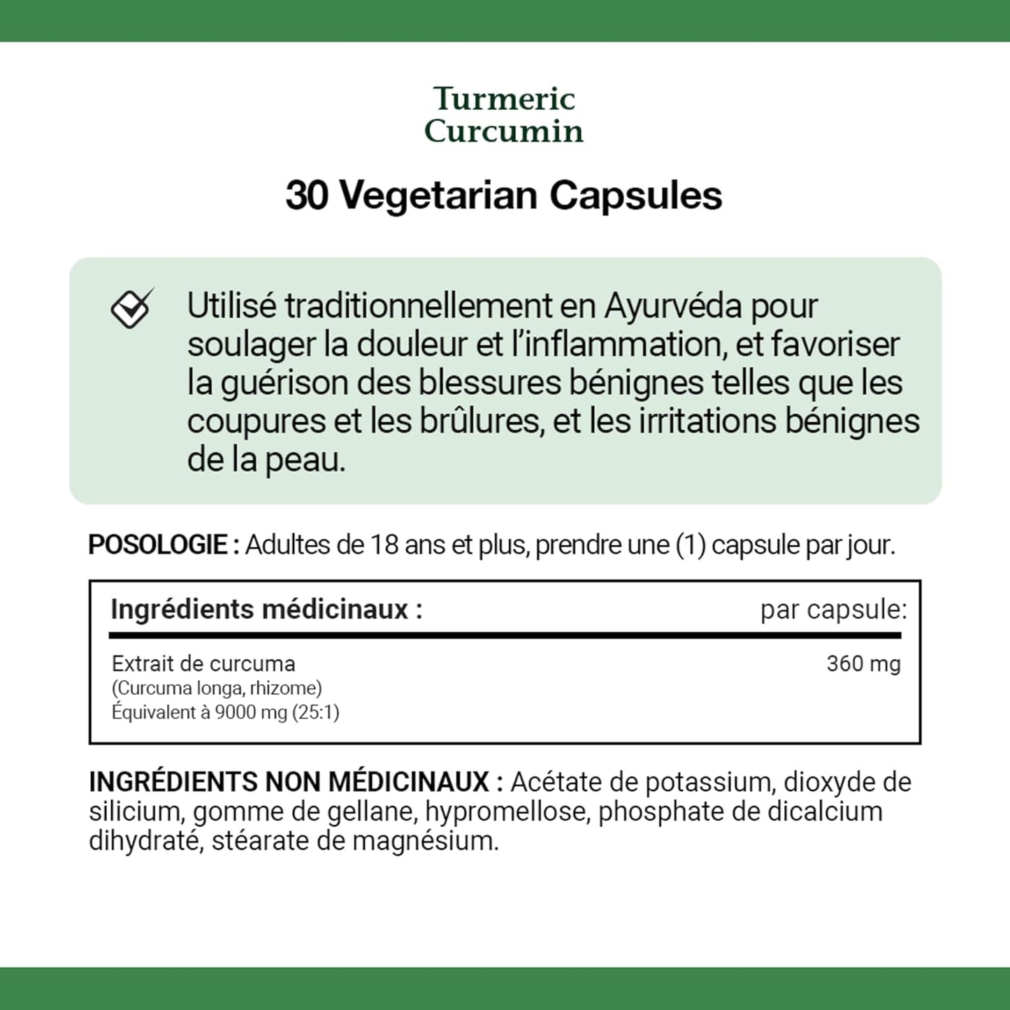 NATURE'S BOUNTY Turmeric, Ultra Strength, 9000 mg, Vegetarian, Anti-inflammatory For Joint Pain, Helps Healing Of Minor Wounds Like Cuts & Burns And Minor Skin Irritations, Capsules, 30 g