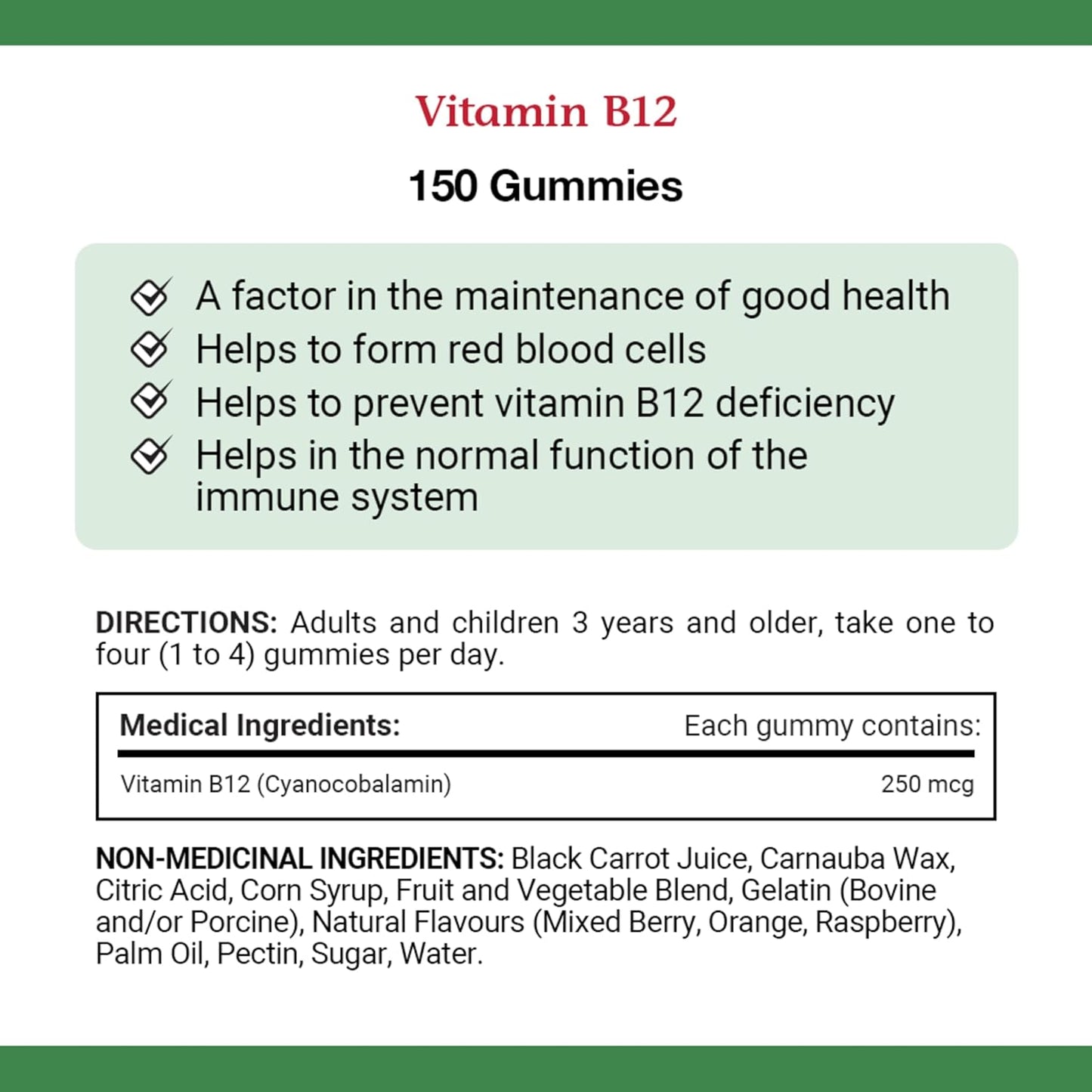 Nature's Bounty 维生素 B12 补充剂,有助于保持身体健康,超值装,150 粒软糖