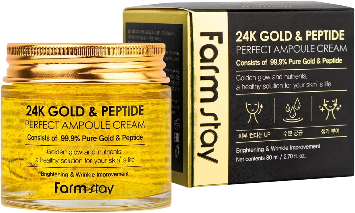 Farm Stay FarmStay 24K Gold and Peptide Perfect Ampoule Cream Cream Women 2.7 oz