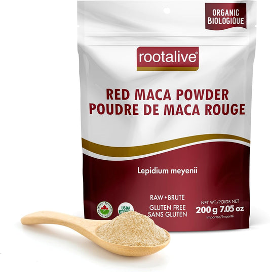 Rootalive Organic Gelatinized Red Maca Powder 200g