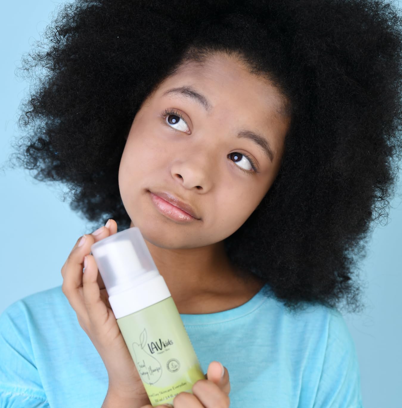 Lav Kids Foaming Facial Cleanser for refreshed, yet gentle scented skin, Soap free Kids & Baby facial cleanser, Dermatologically Tested Kids face wash for All Skin Types Including Sensitive Skin 100ml