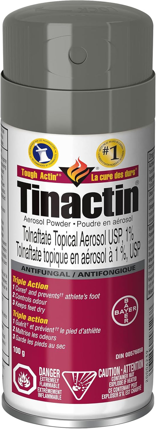 Tinactin 氣霧粉,抗真菌治療,100 克