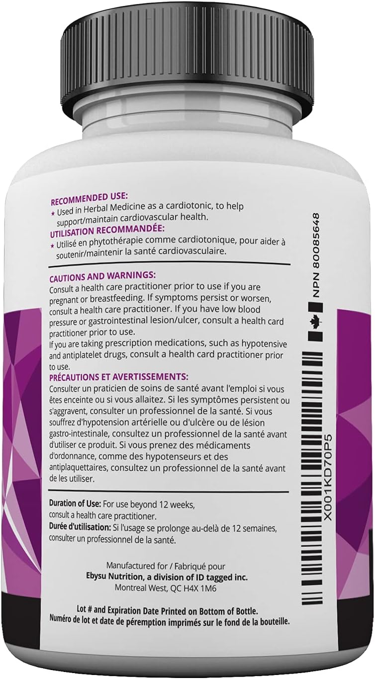 EBYSU Forskolin Extract (Made in Canada) – Helps Support Cardiovascular Health - 90 Capsules Supplement for Women and Men - 45 Day Supply