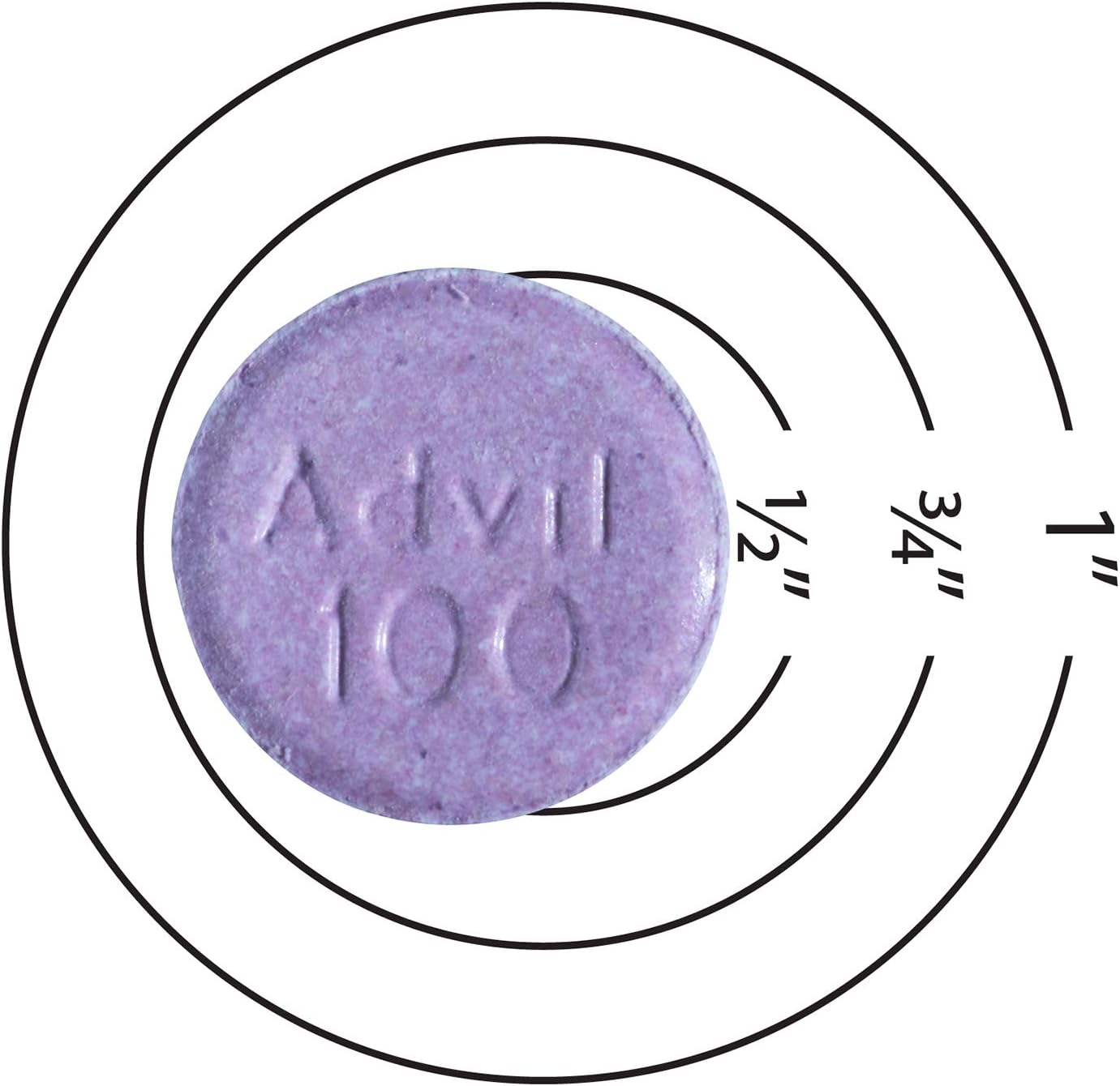 Advil Junior Strength Ibuprofen 100 mg Tablets USP Blue Raspberry 40 Chewable Tablets