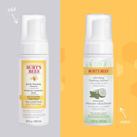 Burt's Bees 清爽泡沫洁面乳(含黄瓜和薄荷)142 毫升(包装可能有所不同)