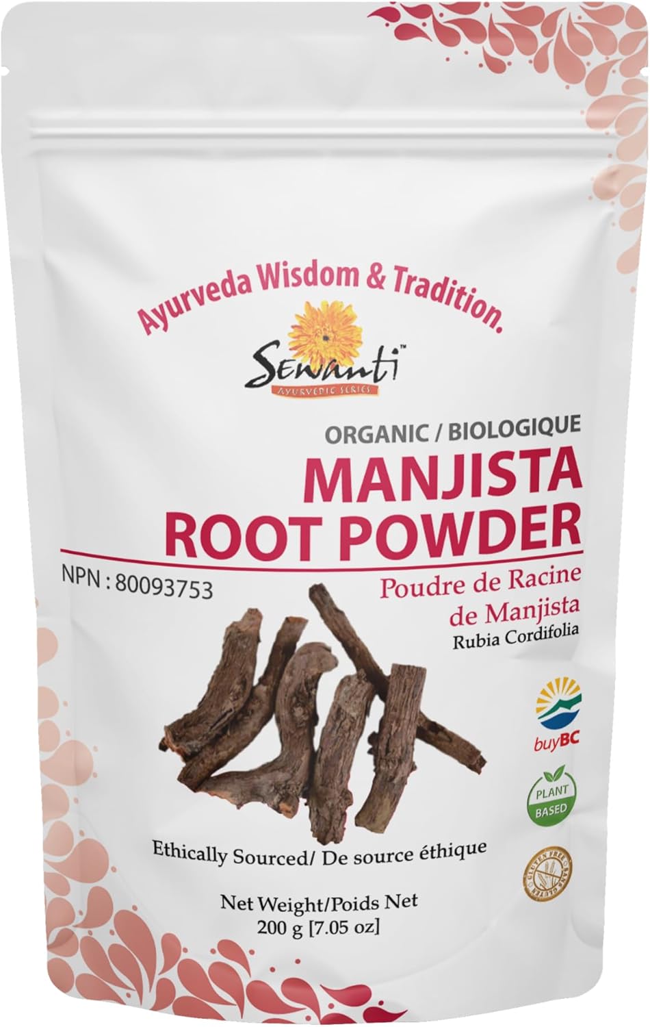 有機曼吉斯塔根粉 200 克/NPN 80093753/茜草/改善皮膚健康