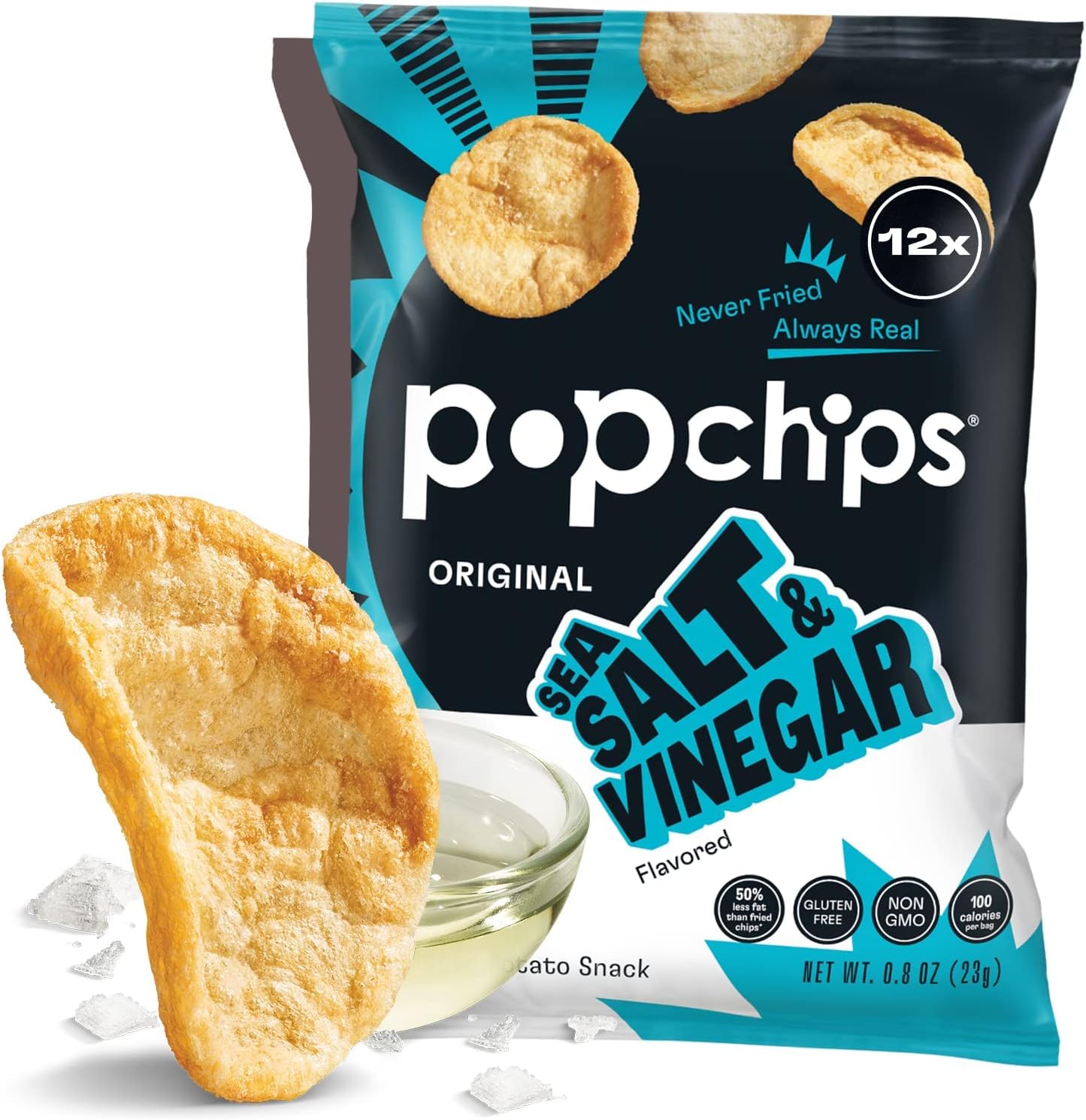 Pop Chips - 海盐醋味薯片 (6 x 142克)